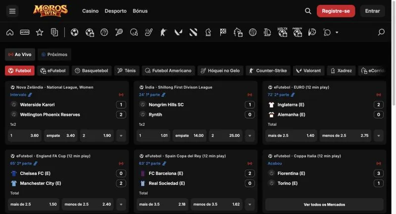 MorosWin live sports betting on desktop